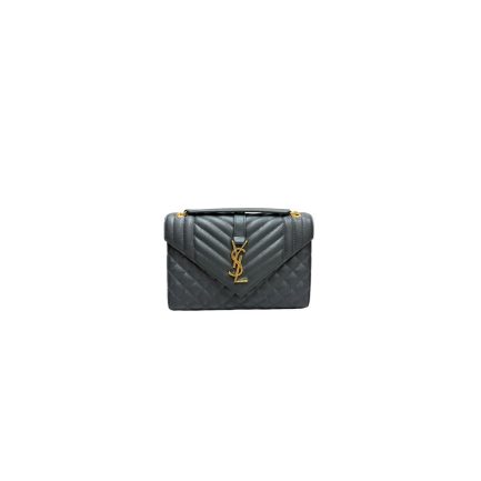 YSL envelope medium in grained leather