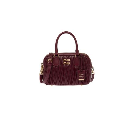 Matelasse nappa leather top-handle bag