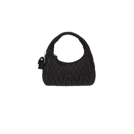 Miu Wander matelasse regenerated nylon hobo bag