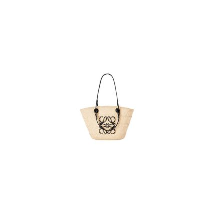 LOEWE Medium Anagram Basket in Palm and Calfskin(HIGH-END GRADE)