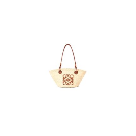 LOEWE Anagram Basket Small Palm and Calfskin Bag(HIGH-END GRADE)