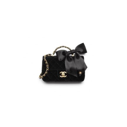 Chanel MINI FLAP BAG WITH TOP HANDLE(HIGH-END GRADE)