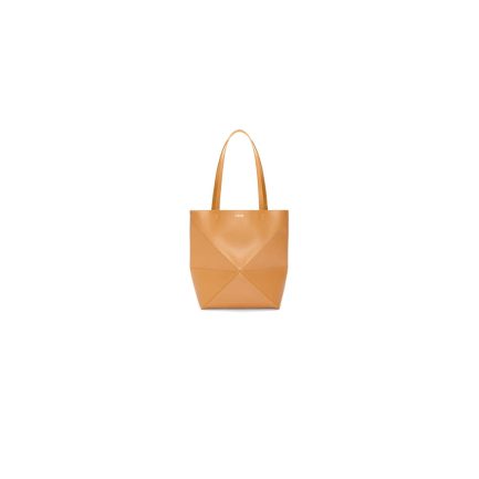 LOEWE Medium Puzzle Fold tote in shiny calfskin(HIGH-END GRADE)