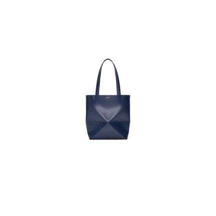 LOEWE Medium Puzzle Fold tote in shiny calfskin(HIGH-END GRADE)